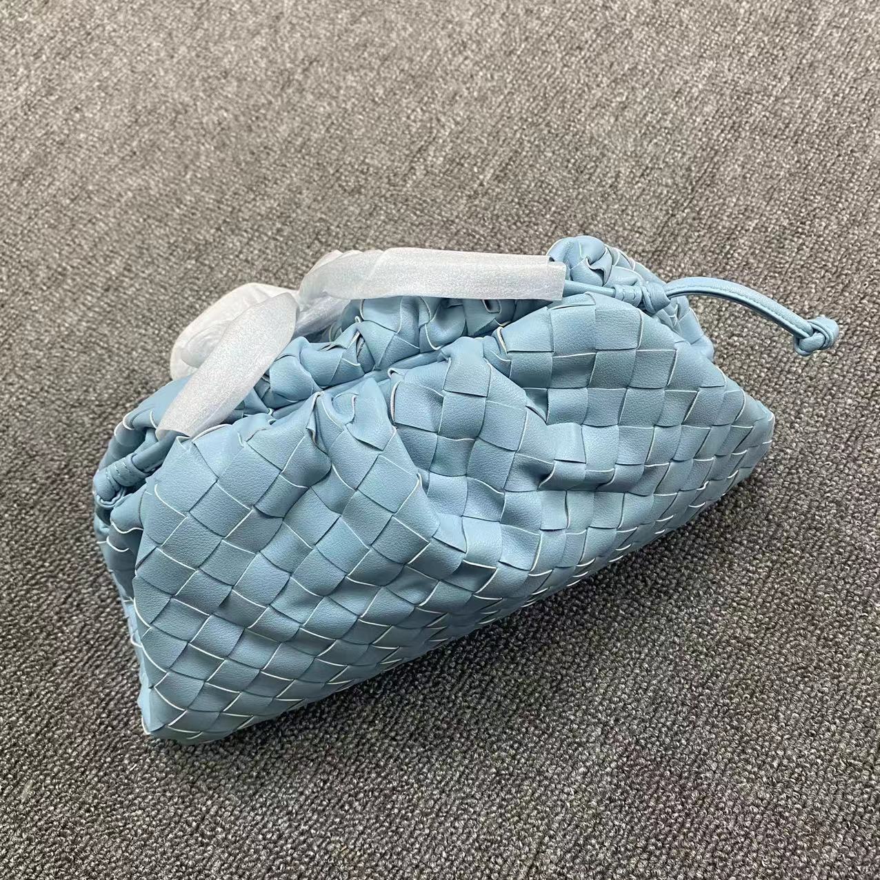 包包女新款皱褶饺子包真皮云朵包牛皮编织单肩斜挎包阿希歌同款